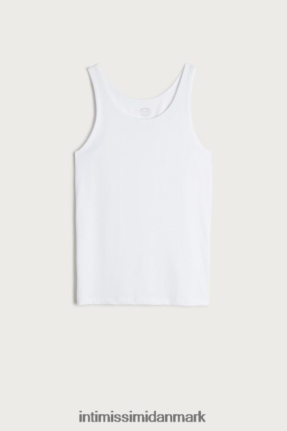 Intimissimi ærmeløs vest top med rund hals Mænd 001-hvid beklædning 8DZ4XJ271