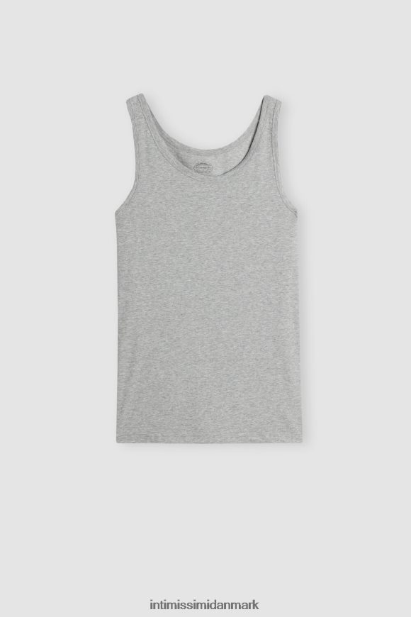 Intimissimi ærmeløs vest top med rund hals Mænd 031-lysegrå melange beklædning 8DZ4XJ274