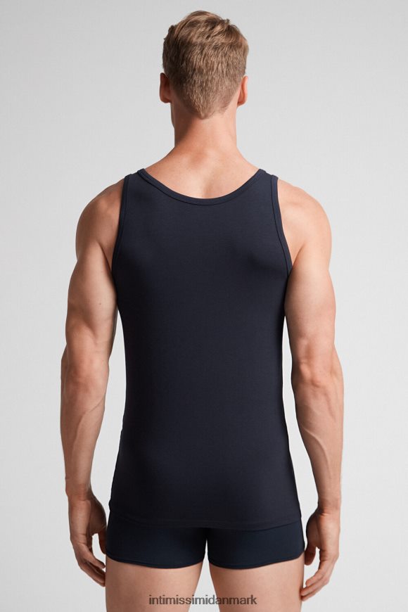Intimissimi ærmeløs vest top med rund hals Mænd 800-midnatsblå beklædning 8DZ4XJ273