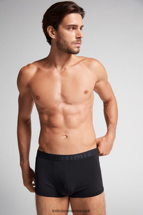 Intimissimi boxershorts i mikrofiber med logo Mænd 019-sort undertøj 8DZ4XJ148