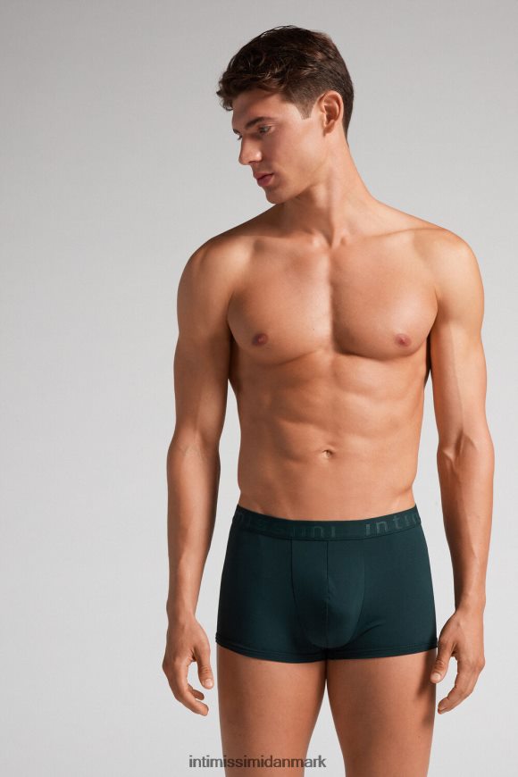 Intimissimi boxershorts i mikrofiber med logo Mænd 132j-mørkegrøn undertøj 8DZ4XJ15
