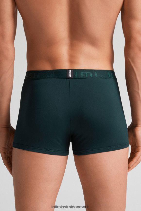 Intimissimi boxershorts i mikrofiber med logo Mænd 132j-mørkegrøn undertøj 8DZ4XJ15