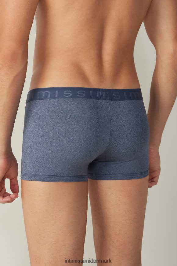Intimissimi boxershorts i mikrofiber med logo Mænd 5210-denim blå blanding undertøj 8DZ4XJ110