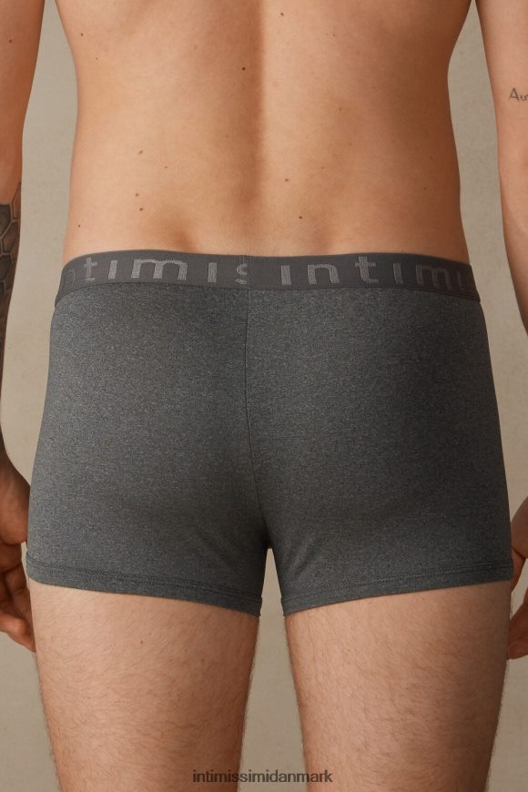 Intimissimi boxershorts i mikrofiber med logo Mænd 5227-koksgrå melange undertøj 8DZ4XJ100