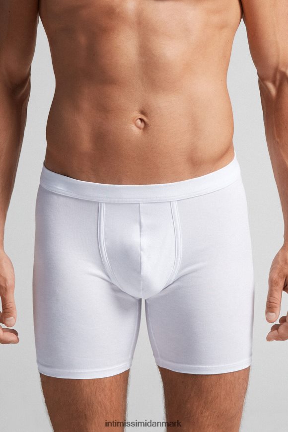 Intimissimi lange stretch supima bomuldsboksere Mænd 001-hvid undertøj 8DZ4XJ54