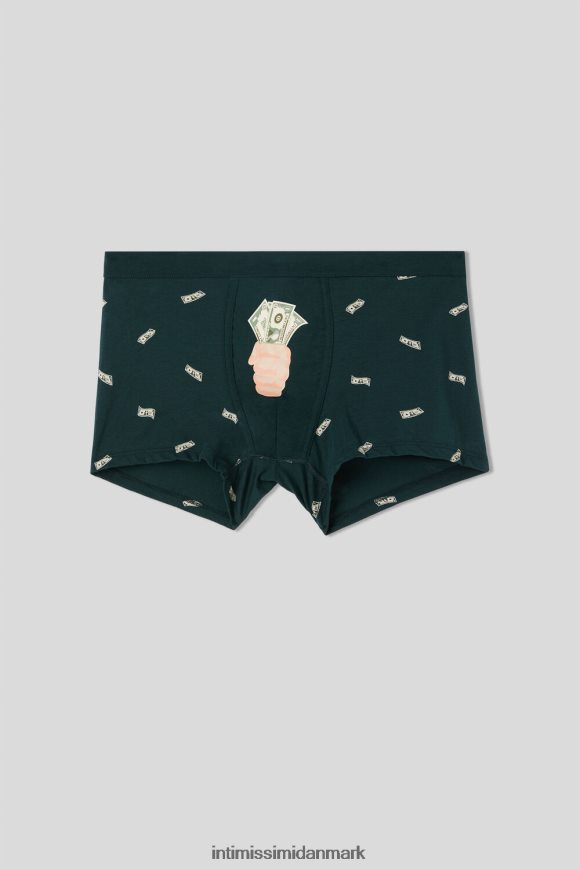 Intimissimi naturlig frisk supima bomuld pengeboksere Mænd 370j-verde scuro st.soldi undertøj 8DZ4XJ2