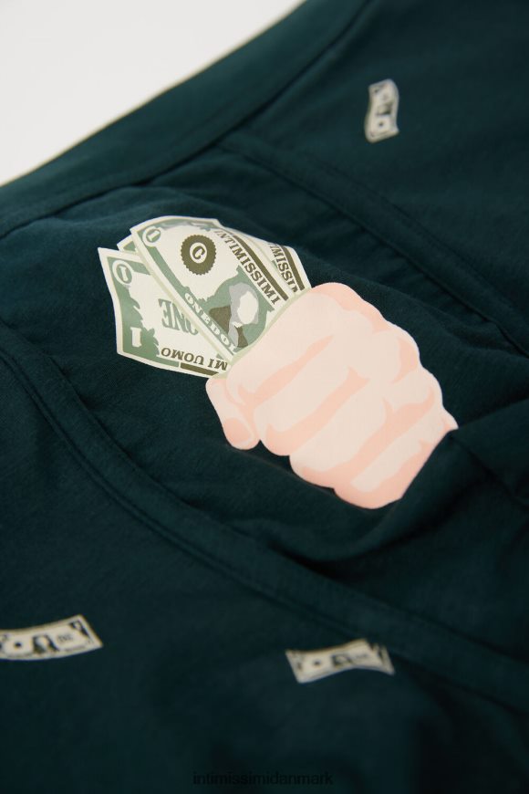 Intimissimi naturlig frisk supima bomuld pengeboksere Mænd 370j-verde scuro st.soldi undertøj 8DZ4XJ2