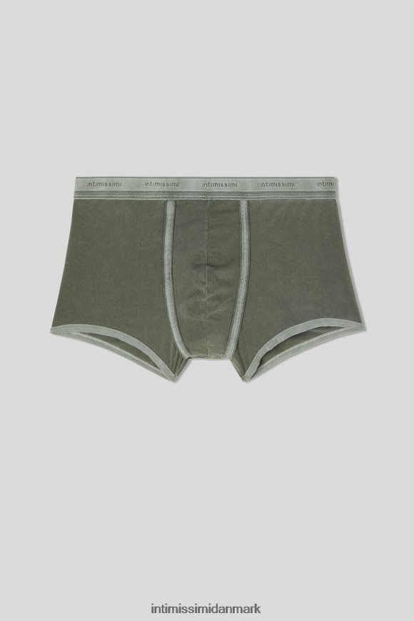 Intimissimi naturlig frisk supima bomuldsbokser med logo Mænd 393j-verde bosco del undertøj 8DZ4XJ7