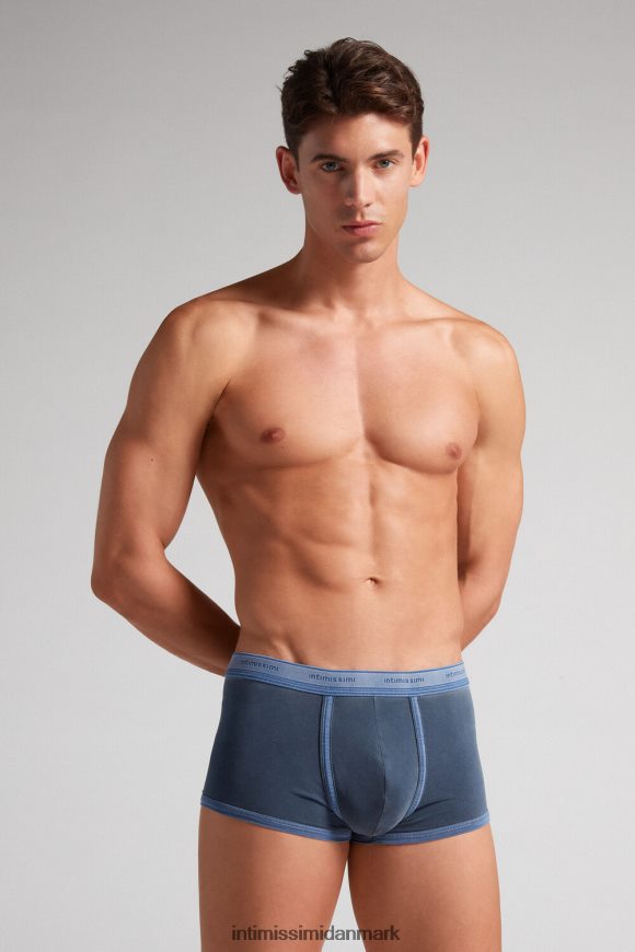 Intimissimi naturlig frisk supima bomuldsbokser med logo Mænd 394j-blu gas del undertøj 8DZ4XJ6