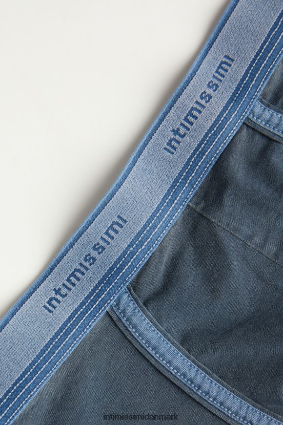 Intimissimi naturlig frisk supima bomuldsbokser med logo Mænd 394j-blu gas del undertøj 8DZ4XJ6