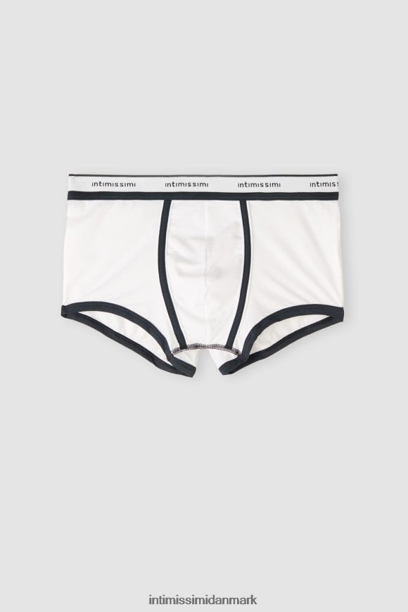 Intimissimi naturlig frisk supima bomuldsbokser med logo Mænd 6986-hvid/blå undertøj 8DZ4XJ39