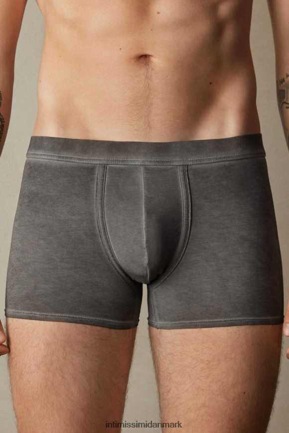 Intimissimi naturlige friske supima bomuldsboksere Mænd 040j-vasket sort undertøj 8DZ4XJ70