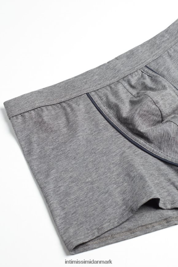 Intimissimi naturlige friske supima bomuldsboksere Mænd 080i-koksgrå melange/blå undertøj 8DZ4XJ94