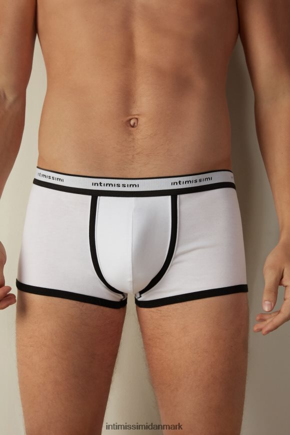 Intimissimi stræk supima boxershorts i bomuld med logodetalje Mænd 143i-sort/hvid undertøj 8DZ4XJ93