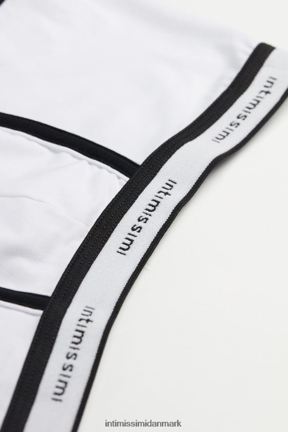 Intimissimi stræk supima boxershorts i bomuld med logodetalje Mænd 143i-sort/hvid undertøj 8DZ4XJ93