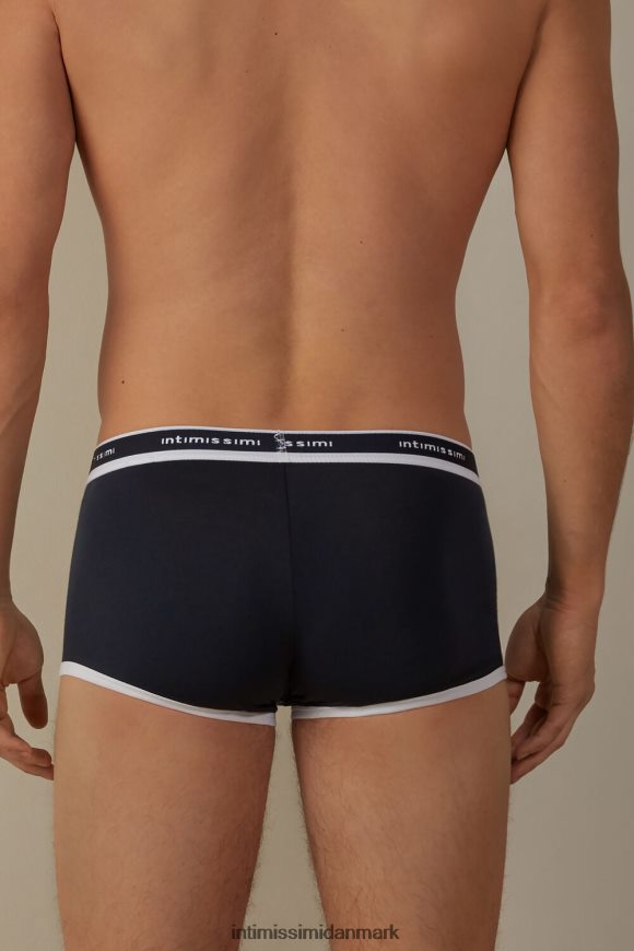 Intimissimi stræk supima boxershorts i bomuld med logodetalje Mænd 3481-midnat blå/hvid undertøj 8DZ4XJ117