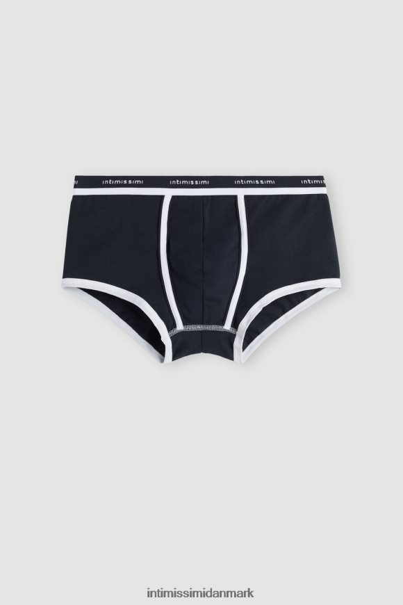 Intimissimi stræk supima boxershorts i bomuld med logodetalje Mænd 3481-midnat blå/hvid undertøj 8DZ4XJ117