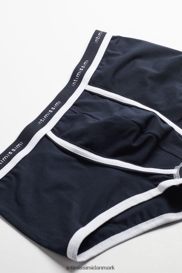 Intimissimi stræk supima boxershorts i bomuld med logodetalje Mænd 3481-midnat blå/hvid undertøj 8DZ4XJ117