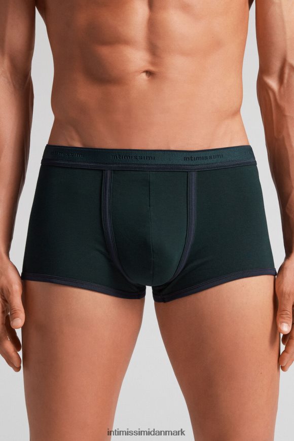 Intimissimi stræk supima boxershorts i bomuld med logodetalje Mænd 380j-verde scuro/blu notte undertøj 8DZ4XJ11
