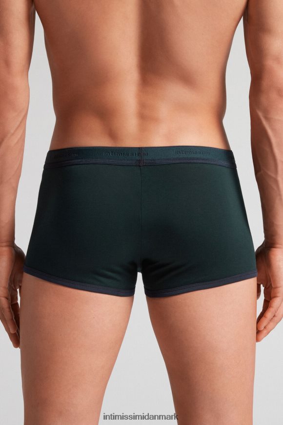 Intimissimi stræk supima boxershorts i bomuld med logodetalje Mænd 380j-verde scuro/blu notte undertøj 8DZ4XJ11