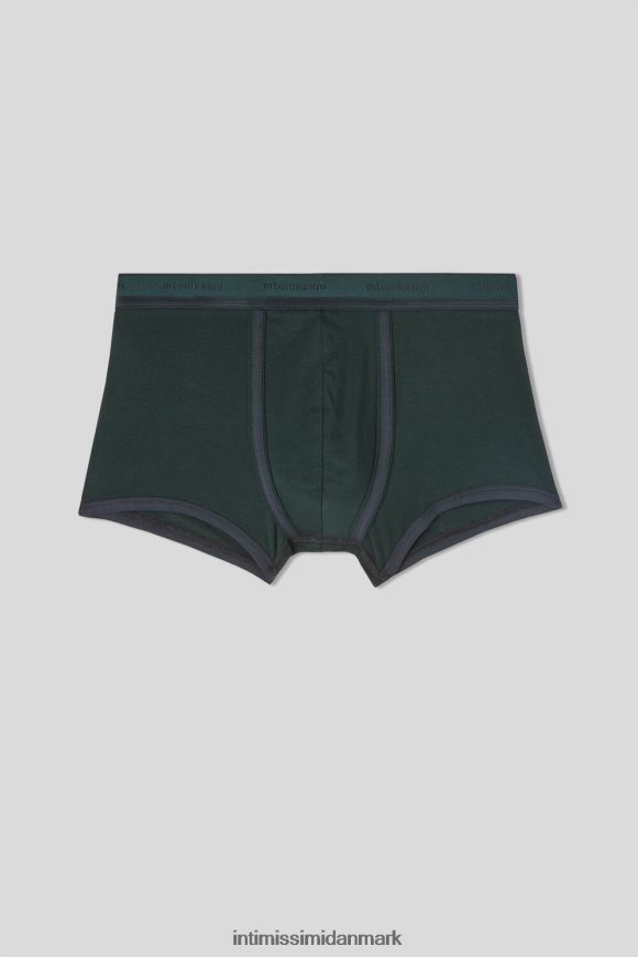 Intimissimi stræk supima boxershorts i bomuld med logodetalje Mænd 380j-verde scuro/blu notte undertøj 8DZ4XJ11