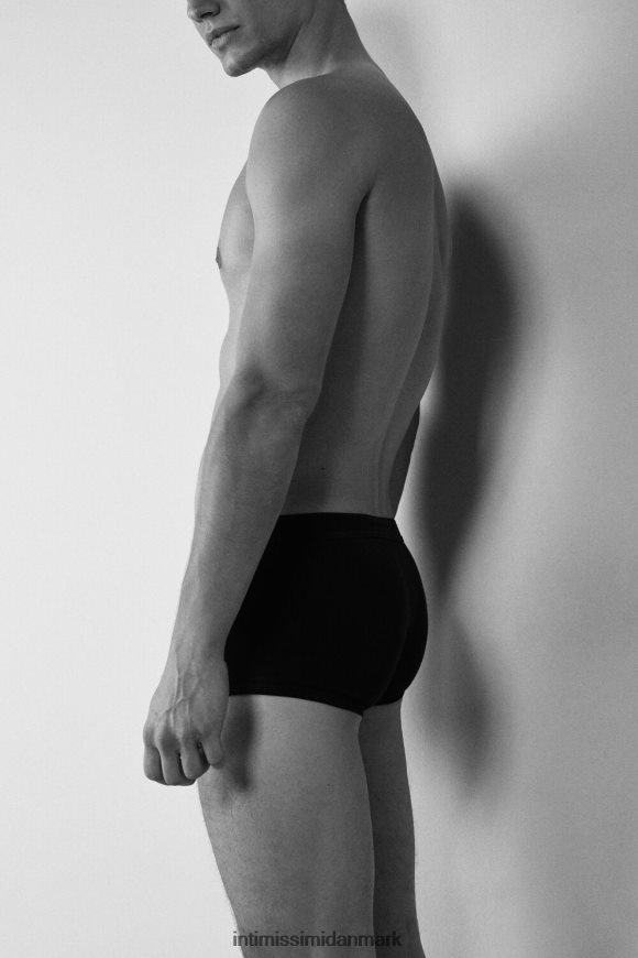 Intimissimi stræk supima boxershorts i bomuld med logodetalje Mænd 386i-sort/sort undertøj 8DZ4XJ115