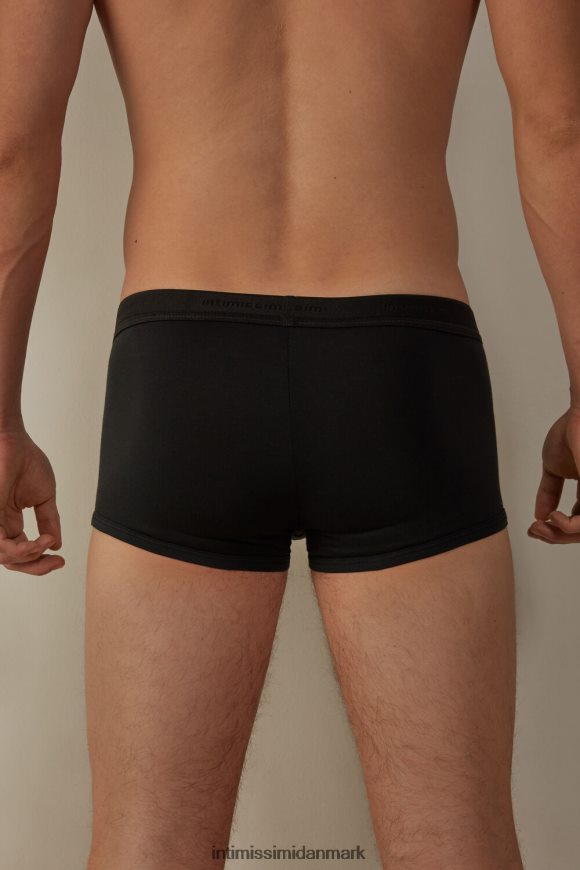 Intimissimi stræk supima boxershorts i bomuld med logodetalje Mænd 386i-sort/sort undertøj 8DZ4XJ115