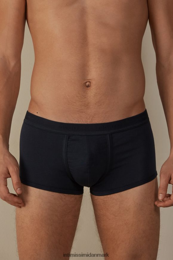 Intimissimi stræk supima boxershorts i bomuld med logodetalje Mænd 800a-midnatsblå/midnatsblå undertøj 8DZ4XJ114