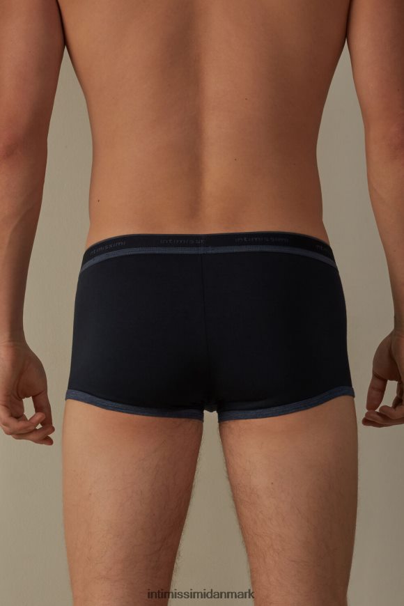 Intimissimi stræk supima boxershorts i bomuld med logodetalje Mænd 844i-midnatsblå/denimblå blanding undertøj 8DZ4XJ88