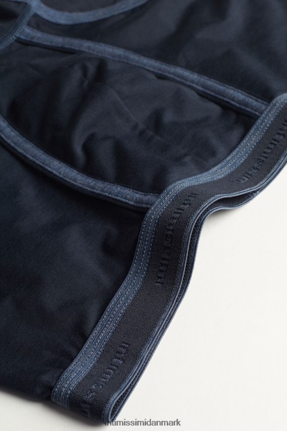 Intimissimi stræk supima boxershorts i bomuld med logodetalje Mænd 844i-midnatsblå/denimblå blanding undertøj 8DZ4XJ88