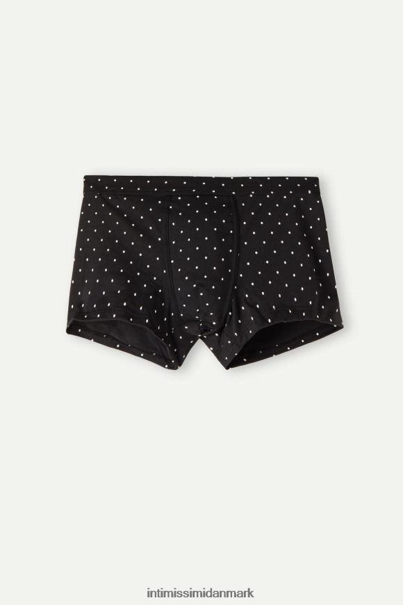 Intimissimi stretch supima bomuld prikkede boxershorts Mænd 062j-nero stampa pois undertøj 8DZ4XJ64