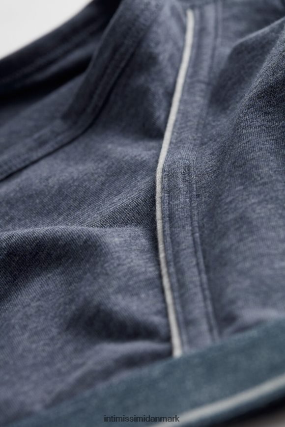 Intimissimi supima bomuldsboksere med synlig linning Mænd 081i-denim blå blanding/lys grå blanding undertøj 8DZ4XJ129