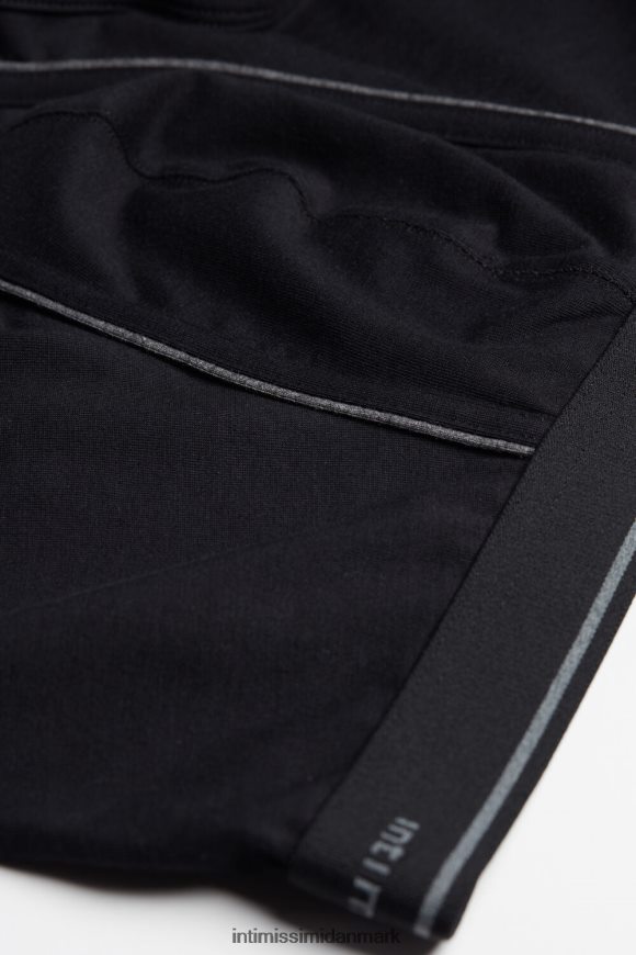 Intimissimi supima bomuldsboksere med synlig linning Mænd 7007-sort/koksgrå melange undertøj 8DZ4XJ125