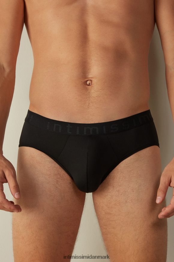 Intimissimi microfiber trusser med logo detalje Mænd 019-sort undertøj 8DZ4XJ149