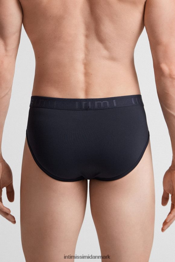 Intimissimi microfiber trusser med logo detalje Mænd 800-midnatsblå undertøj 8DZ4XJ147