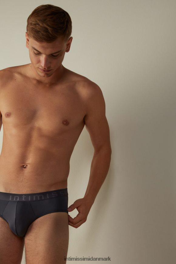 Intimissimi microfiber trusser med logo detalje Mænd 9963-sod grå undertøj 8DZ4XJ131