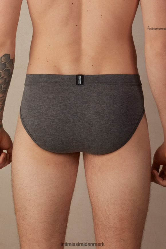 Intimissimi naturlige friske supima bomuldstrusser Mænd 5227-koksgrå melange undertøj 8DZ4XJ30