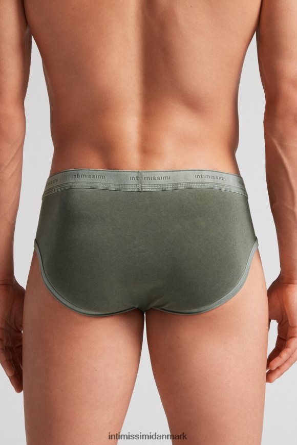 Intimissimi naturlige friske supima bomuldstrusser med logo Mænd 393j-verde bosco del undertøj 8DZ4XJ8
