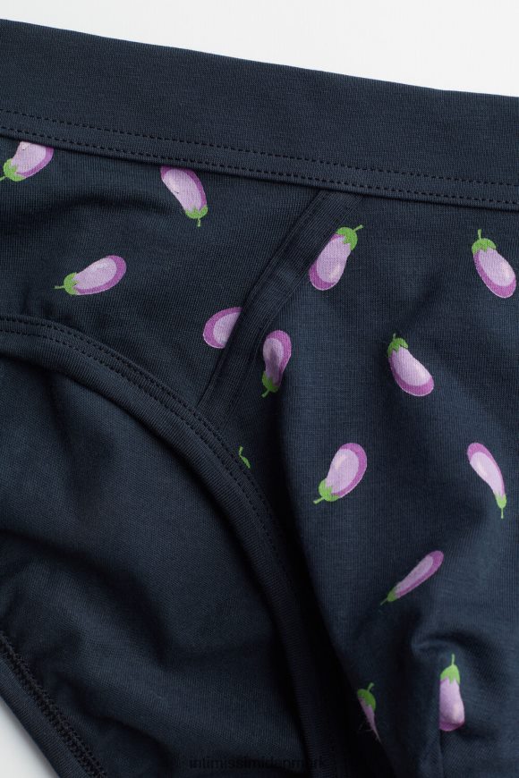 Intimissimi stræk supima aubergine trusser i bomuld Mænd 181j-aubergine-print midnatsblå undertøj 8DZ4XJ42
