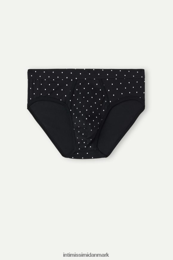Intimissimi stretch supima bomuldsprikkede trusser Mænd 062j-nero stampa pois undertøj 8DZ4XJ65