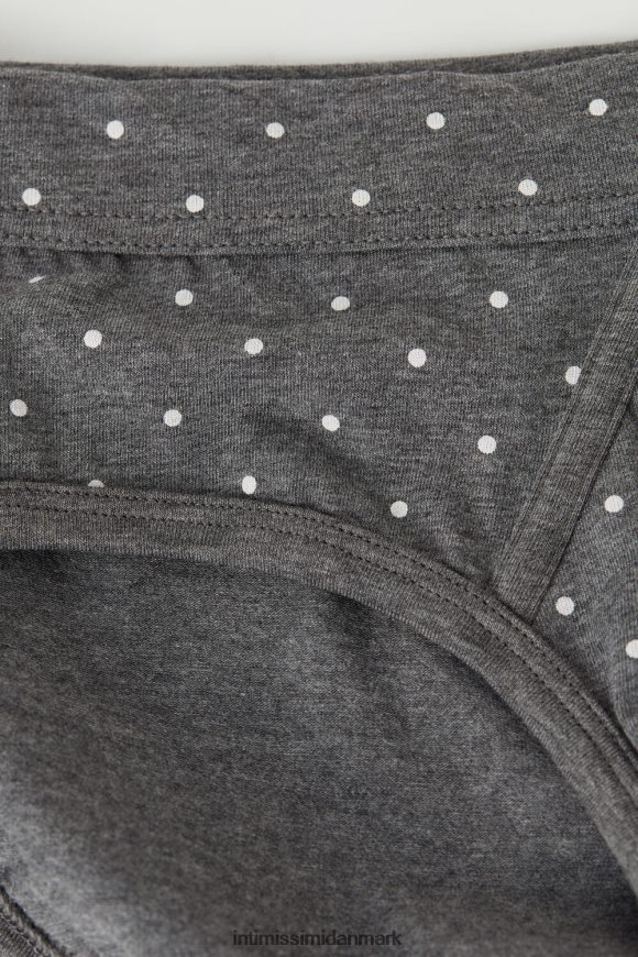 Intimissimi stretch supima bomuldsprikkede trusser Mænd 063j-prik-print koksgrå melange undertøj 8DZ4XJ63