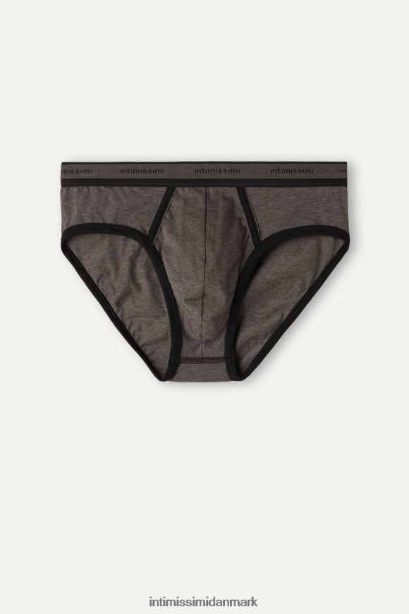 Intimissimi stretch supima bomuldstrusse med logodetalje Mænd 128j-brun melange/sort undertøj 8DZ4XJ61