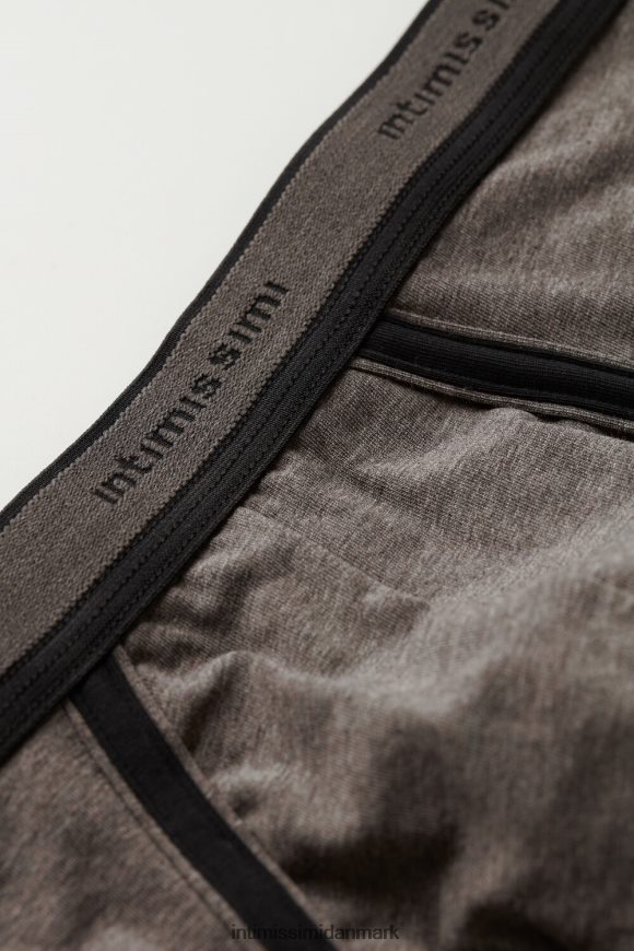 Intimissimi stretch supima bomuldstrusse med logodetalje Mænd 128j-brun melange/sort undertøj 8DZ4XJ61