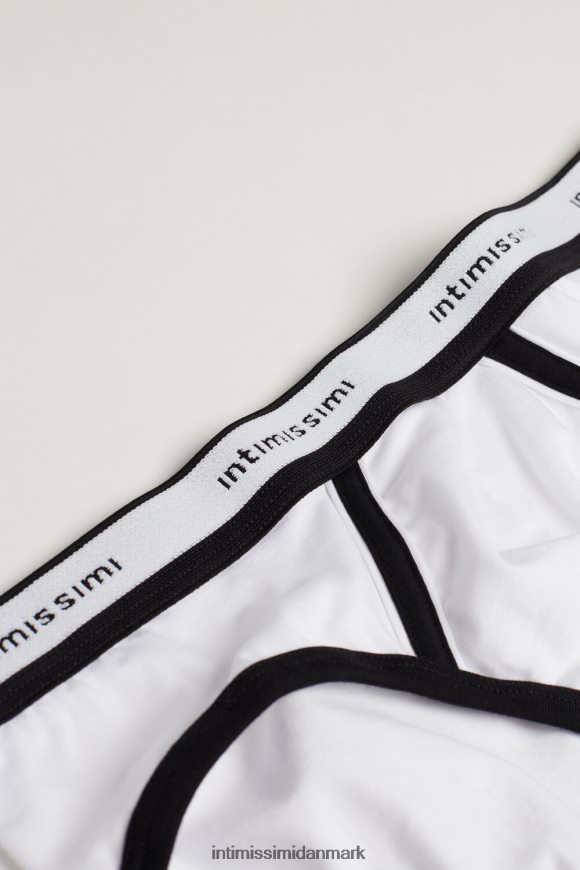 Intimissimi stretch supima bomuldstrusse med logodetalje Mænd 143i-sort/hvid undertøj 8DZ4XJ92