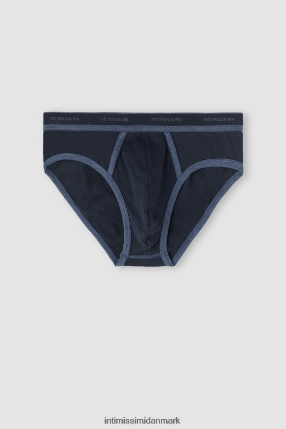 Intimissimi stretch supima bomuldstrusse med logodetalje Mænd 844i-midnatsblå/denimblå blanding undertøj 8DZ4XJ87